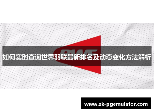 如何实时查询世界羽联最新排名及动态变化方法解析